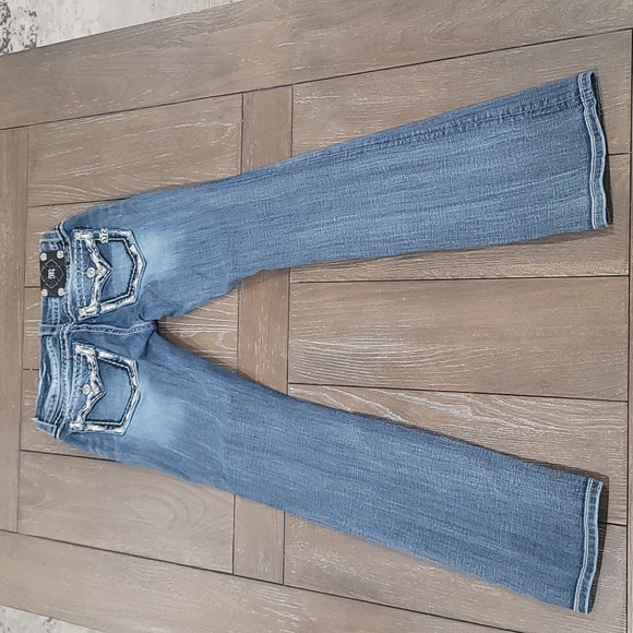 Miss Me Blue Straight Leg Jeans - Picture 11 of 13